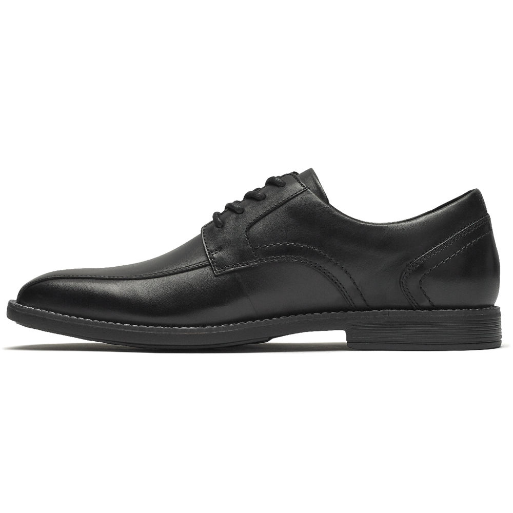 Rockport Singapore Mens Oxfords - Slayter Bike Toe Black - PX5308974